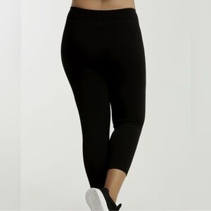 Sofra NWT Capri Cropped Leggings Stretch Pants Lounge Active Black 3XL 3X